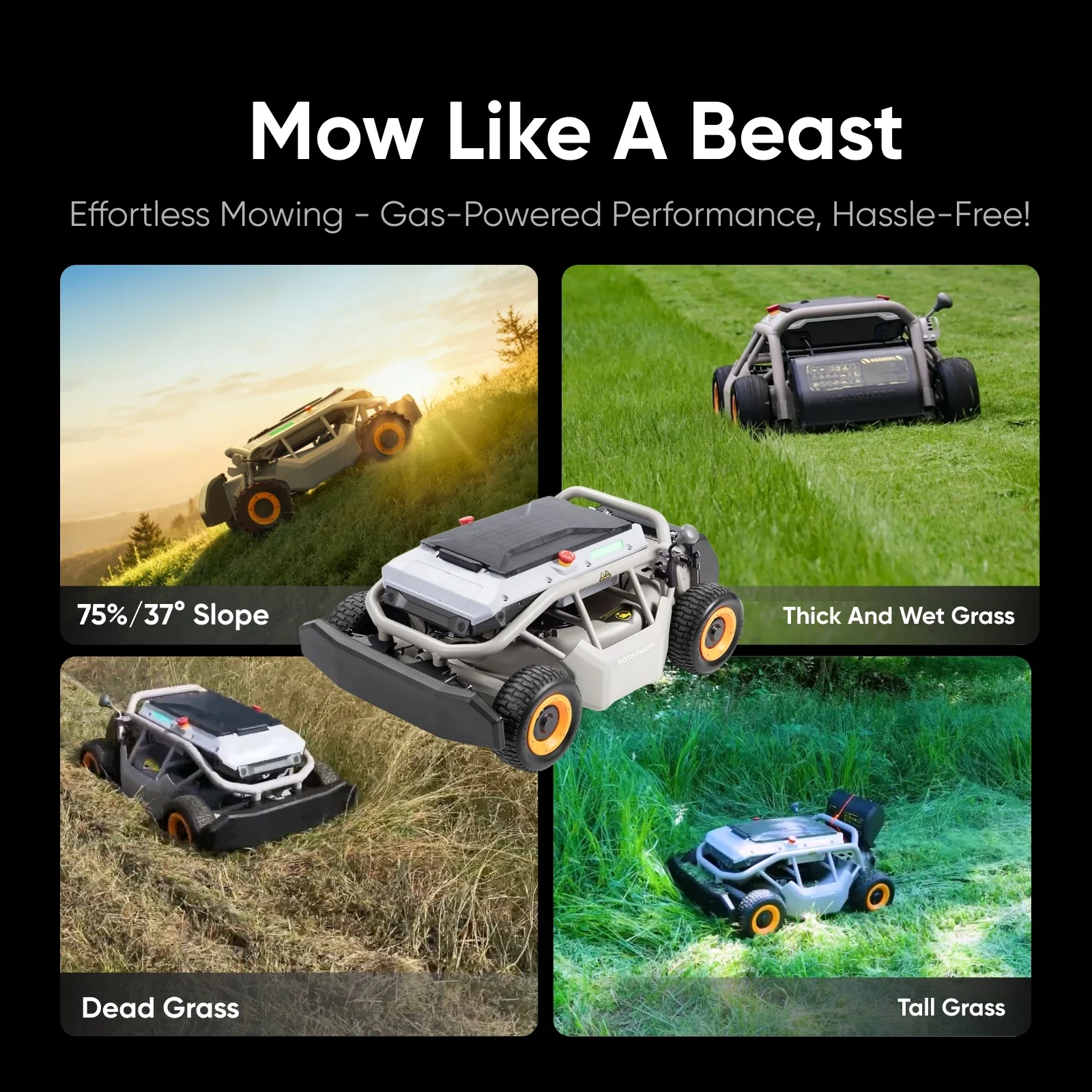 Mowrator S1 21" Leaf & Lawn 4WD 75% Slope (37°) Remote Control Mower - Image 5