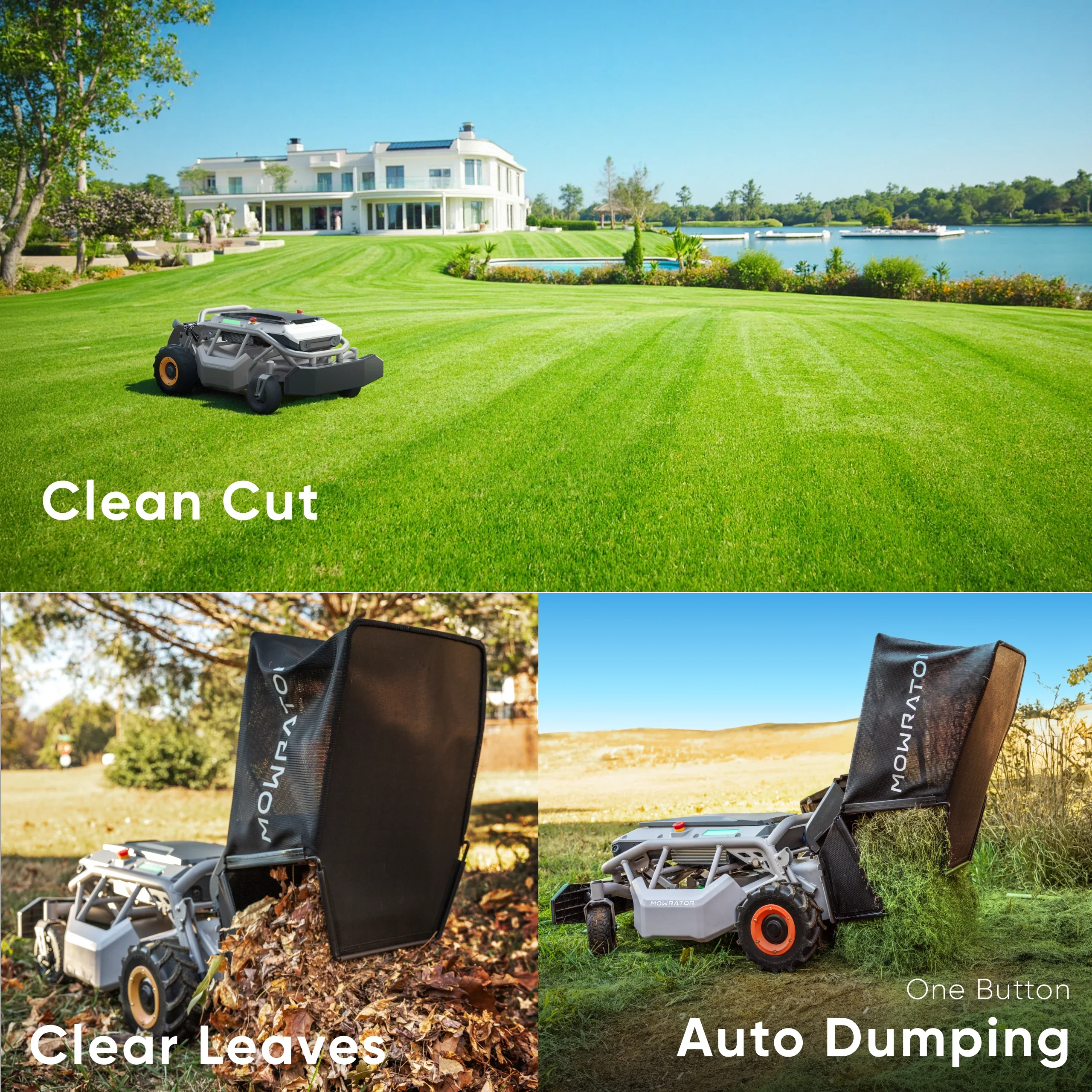 Mowrator S1 2WD Beast LeafVac Pro Bundle: S1 2WD Lawn Mower+Auto Dumping Bag+Mulching Blade - Image 4