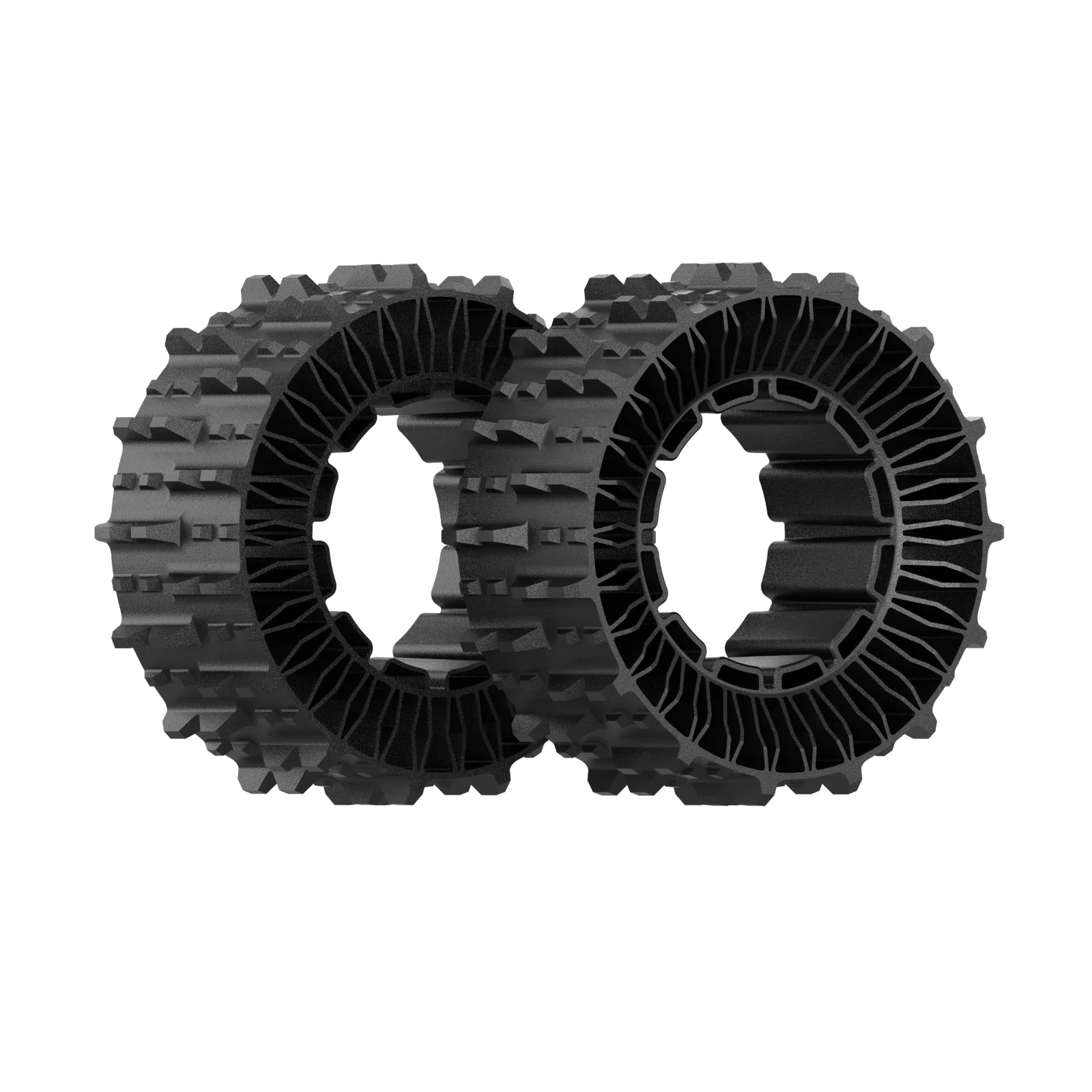 Pair of Grip Tread Tires (Formerly Deformable Tires) | 119% Grade (50°) Slope Capacity